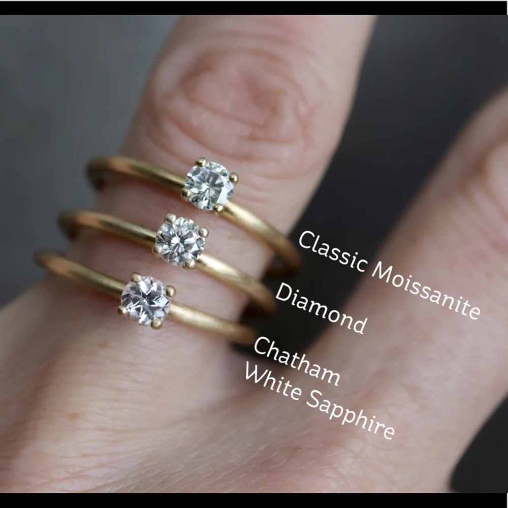 Prime Diamond Alternative ✨ 1 CTW AAA+ Natural Loose White Sapphires - Picture 4 of 9